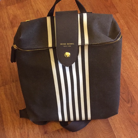 henri bendel canvas backpack